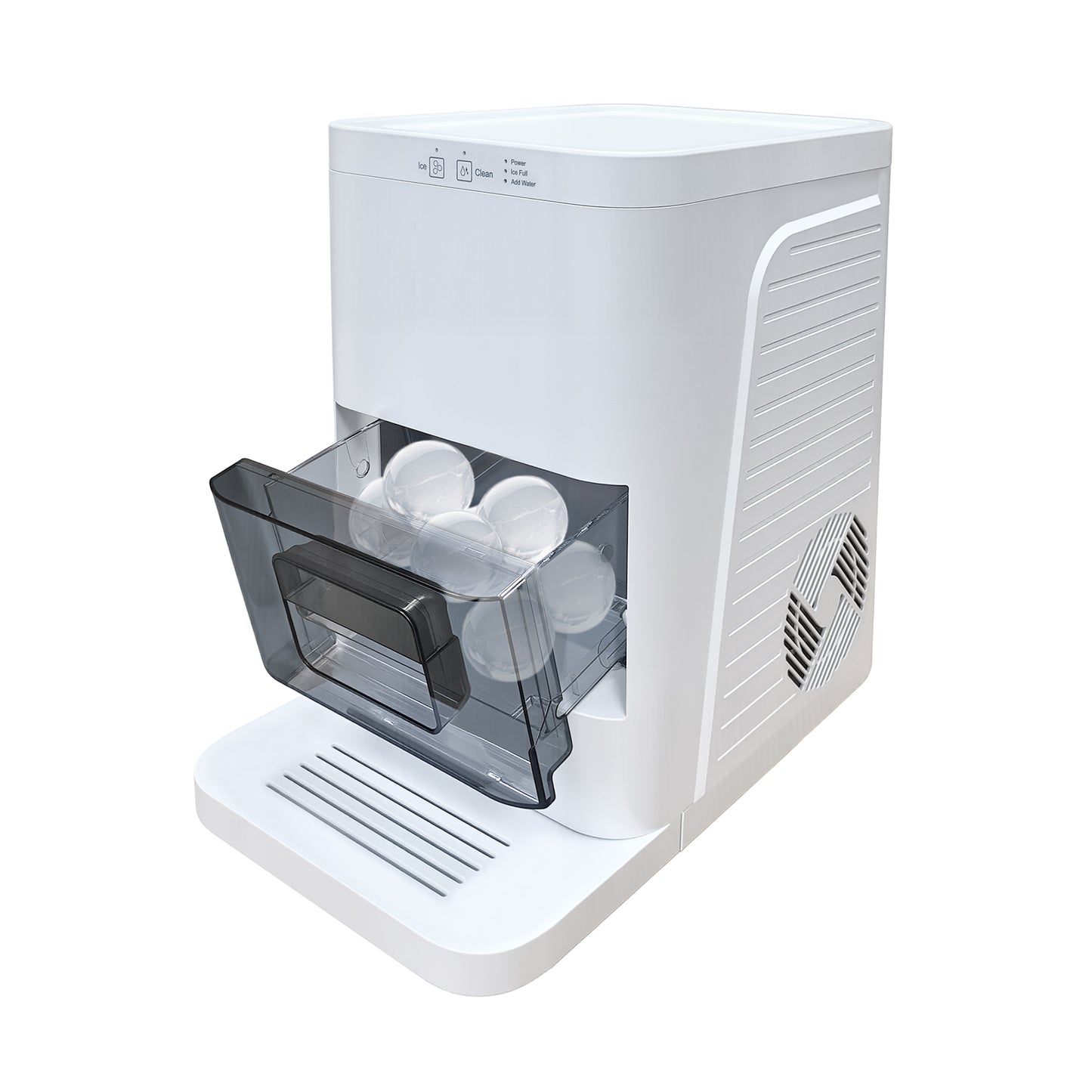 Artisanal Sphere Ice Maker – 4.6kg Daily Output, 50-Min Fast Ice, Smart Sensors, One-Touch Clean, Compact & Quiet for Home/Bar Use
