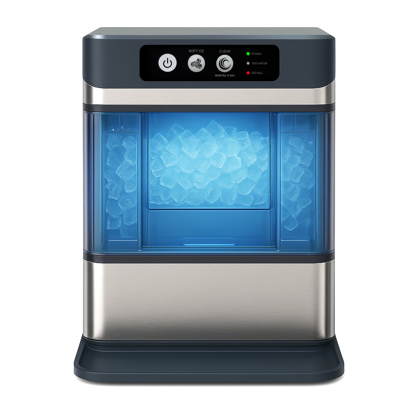 iTOMA Nugget lce Maker Machine,Chewable Pellet Ice Machine,Self-Cleaning,One-Click Operation,for Home/Kitchen/Office/ Bar Party Ice Cube Machine