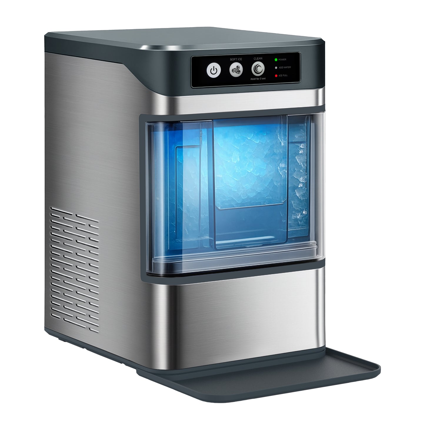 iTOMA Nugget lce Maker Machine,Chewable Pellet Ice Machine,Self-Cleaning,One-Click Operation,for Home/Kitchen/Office/ Bar Party Ice Cube Machine