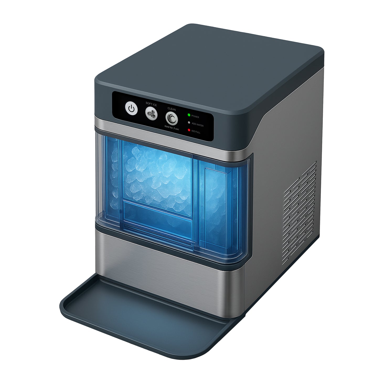 iTOMA Nugget lce Maker Machine,Chewable Pellet Ice Machine,Self-Cleaning,One-Click Operation,for Home/Kitchen/Office/ Bar Party Ice Cube Machine