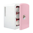 Mini Fridge K4106, 4 Liter/6 Can Portable Cooler and Warmer Personal Refrigerator for Skin Care, Cosmetics, Beverage, Food,100% Freon-Free Eco Friendly for Bedroom, Office, Car, Dorm, Camp...