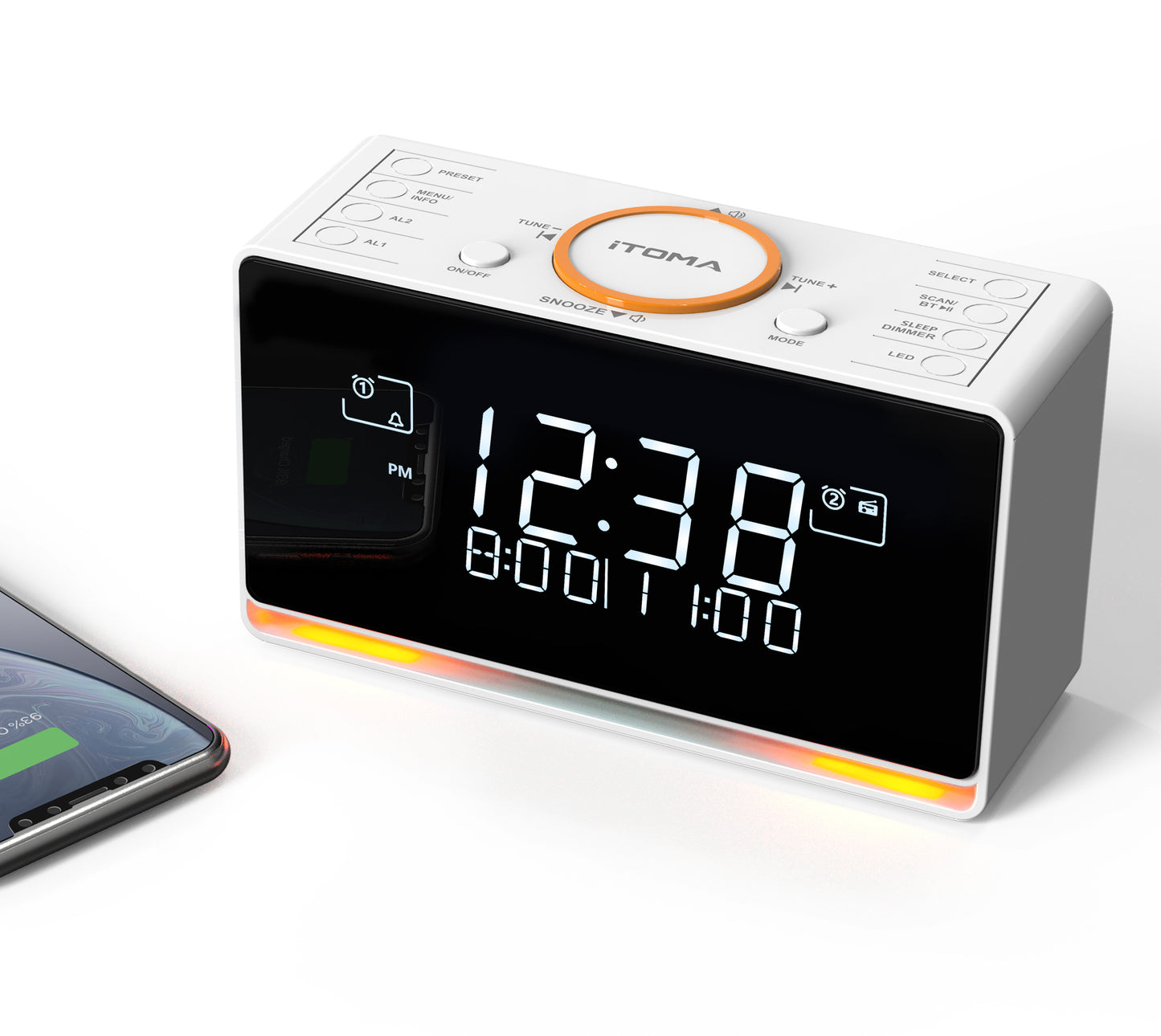 Alarm Clock with DAB & FM Radio iTOMA 728