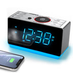 iTOMA Alarm Clock Radio Bluetooth Speaker, Dual Alarm, FM Radio LED Display