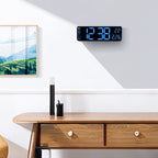 Digital Wall Clock, 13 Inch Large Display LED Wall Clock for Living Room Decor, Alarm Clock, Timer, 12/24H, Automatic Brightness Dimmer Large Clock with Day/Date/Temperature (13 Inches)