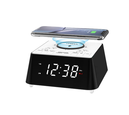 Alarm Clock Radio with Wireless Charging iTOMA CKS205