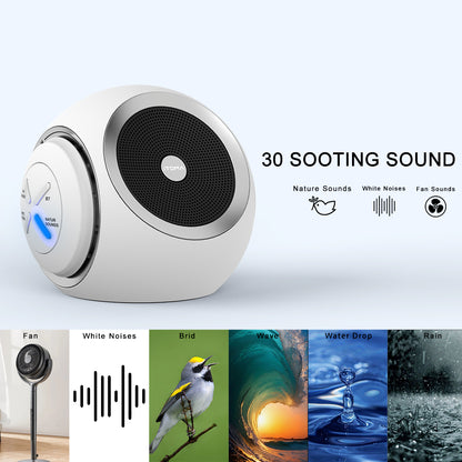 White Noise Machine, 30 Soothing Sounds Options Including Fan, Nature & White Noise, Sleep Timer, Bluetooth, Adjustable Volume, Sleep Sound Machine for Adults iTOMA 318