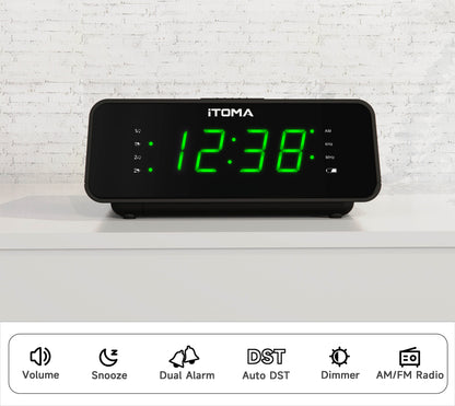 Alarm Clock with AM/FM Radio iTOMA 2100