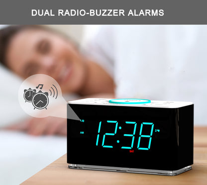 Alarm Clock Radio with Wireless Charging iTOMA CKS207