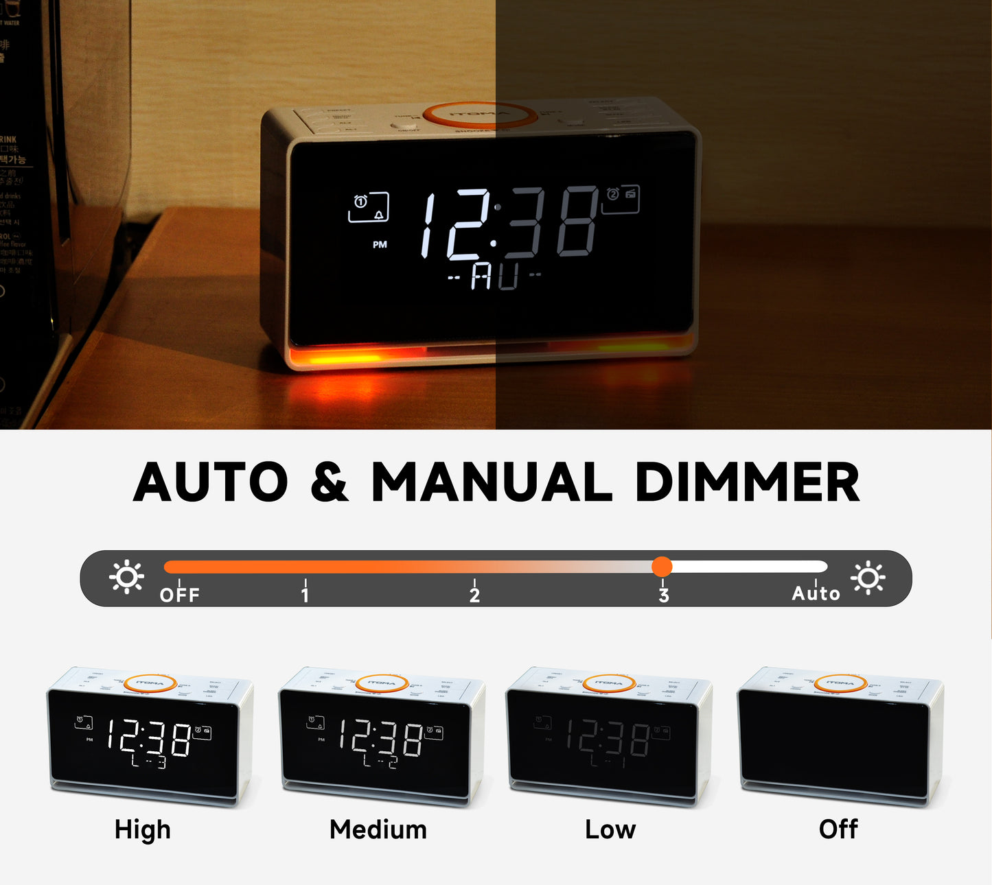 Alarm Clock with DAB & FM Radio iTOMA 728