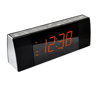 Alarm Clocks Radio with wireless connection, FM Radio, Dual Alarm with Snooze, USB Charging, Auto and Manual Dimmer, Clock for Bedside iTOMA 503