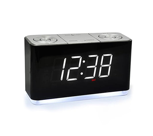 Clock Radio, Alarm Clock with wireless conncetion, Large LED Display, FM Radio, Dual Alarm, USB Charging Port, Night Light, Auto & Manual Dimmer, Snooze, Sleep Timer iTOMA 507