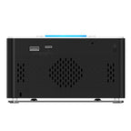 Creative APP Control, Alarm Clock Radio with 15W Wireless Charger, FM Radio, Bluetooth, Two Charging Ports, Dual Alarm, Sleep Timer, Snooze, Auto-Manual Dimmer, Night Light &1.4" Ice Blue LED Display Clock Radio for Bedroom iTOMA 207A