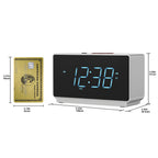 iTOMA Alarm Clock Radio Bluetooth Speaker, Dual Alarm, FM Radio LED Display