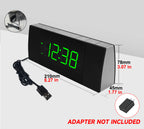 Digital iTOMA Bedside Alarm Clock Radio with Wireless Connection Speaker, Dimmable Jade Green LED Display, FM Radio with Sleep Timer, Dual Alarm with ON/OFF Push-button, Snooze, 12/24H 503U