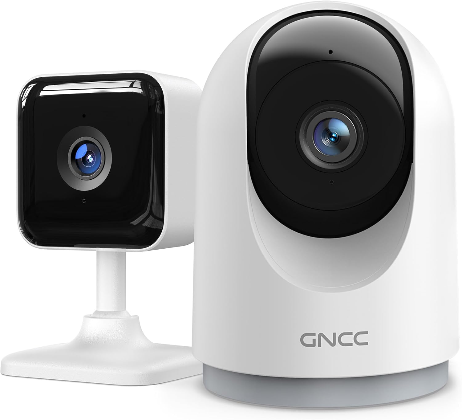 GNCC Indoor Security Camera Dog Camera Motion Detection, Cameras for Home Security with 2-Way Audio Siren, Night Vision, Cloud & SD Card Storage, Works w/Alexa & Google Home