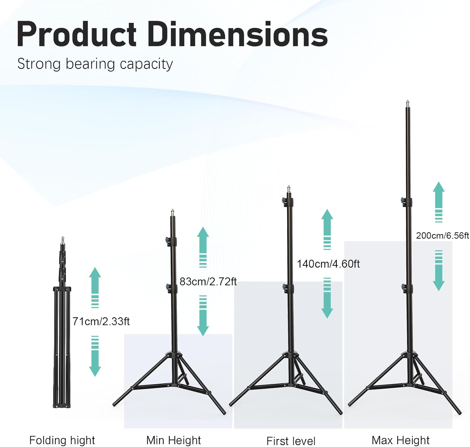 LED Light Stick RGB Fill Light Stand Photography Lighting Kit LED Video Lighting with 5000mAh Battery, Remote Controller Dimmable 2500K~6500K, Adjustable Tripod Stand for Live Streaming, Vlog, Gaming