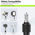 2 Pack Desk Mount with 1/4" & 3/8" Screws, Ball Head, 17-41" Adjustable Aluminum Stand, for DSLR & Ring Light
