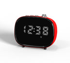 Digital Retro Alarm Clock with wireless connection, Time Display, Alarm Setting,TF Card Slot, AUX Jack, Hands-Free Calling, Vintage Decor for for Home/Outdoor iTOMA 138