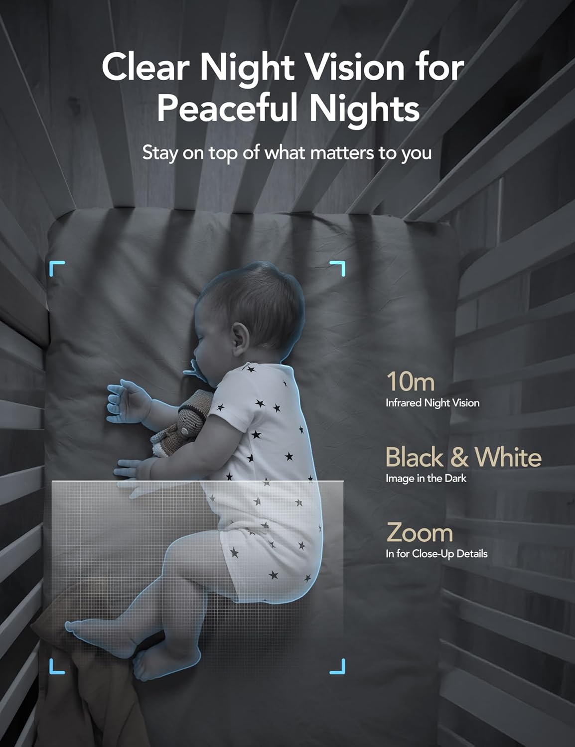 GNCC 2.4GHz Indoor Security Camera, 1080P Home Camera for Pet Monitoring, Motion Detection, Two-Way Audio, IR Night Vision, Easy Install, Cloud Storage Subscription Required, No 5GHz Support(1-Pack)
