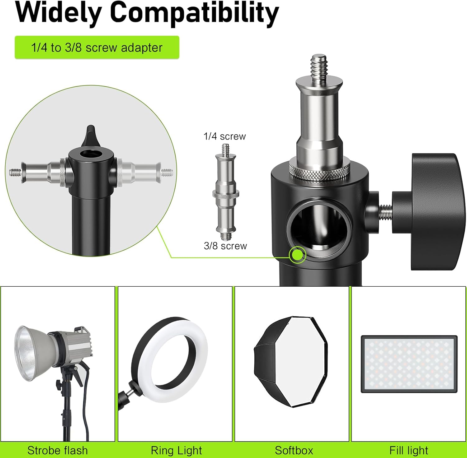 Ring Light Mount - Wall Mount Triangle Boom Arm， 4.3ft/130cm Wall Stand Tirpod Support 180°Flexible Rotation for Studio Video Light, Monolight, Photography, Softbox, Reflector (4.3Ft)