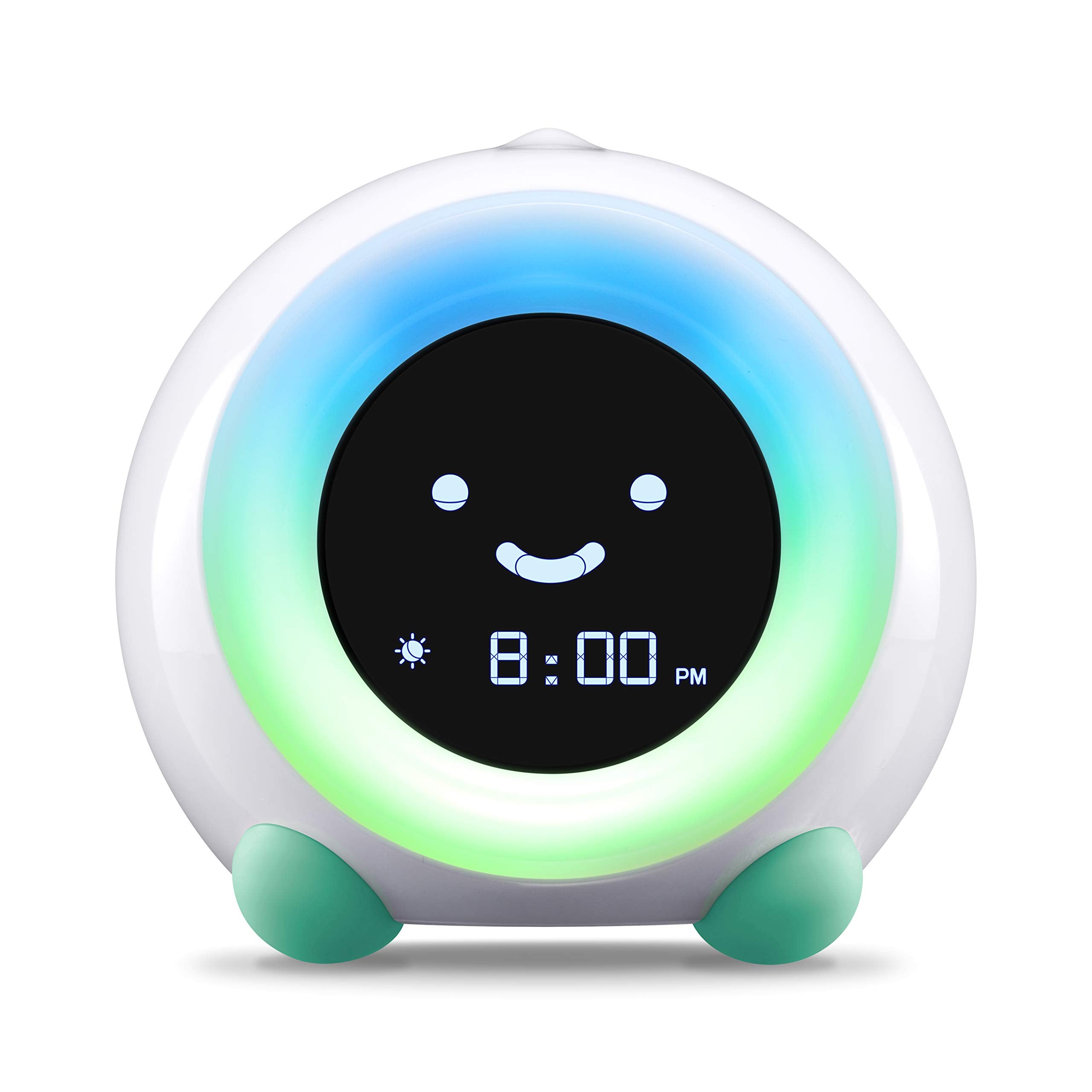 LittleHippo Mella: Kids Alarm Clock, Ready to Rise Children's Sleep Trainer, Night Light, Sound Machine and OK to Wake for Toddlers and Kids - Arctic Blue (Updated 2025)