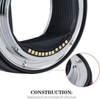 EF-EOS R Auto Focus Lens Mount Adapter, Compatible with Canon EF/EF-S Lenses for EOS R, R3, R5, R6, R7, R8, RP, R50, R100 Mirrorless Cameras