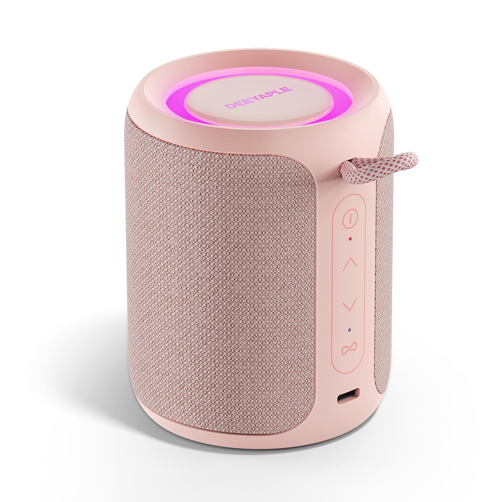 Bluetooth Speaker Wireless,IP67 Waterproof & Dustproof Portable Speaker with Lights,15W Loud Stereo Sound, 2500mAh Battery All Day Playtime, TWS Pairing, BT5.3, Home/Party/Outdoor/Beach (Blue)