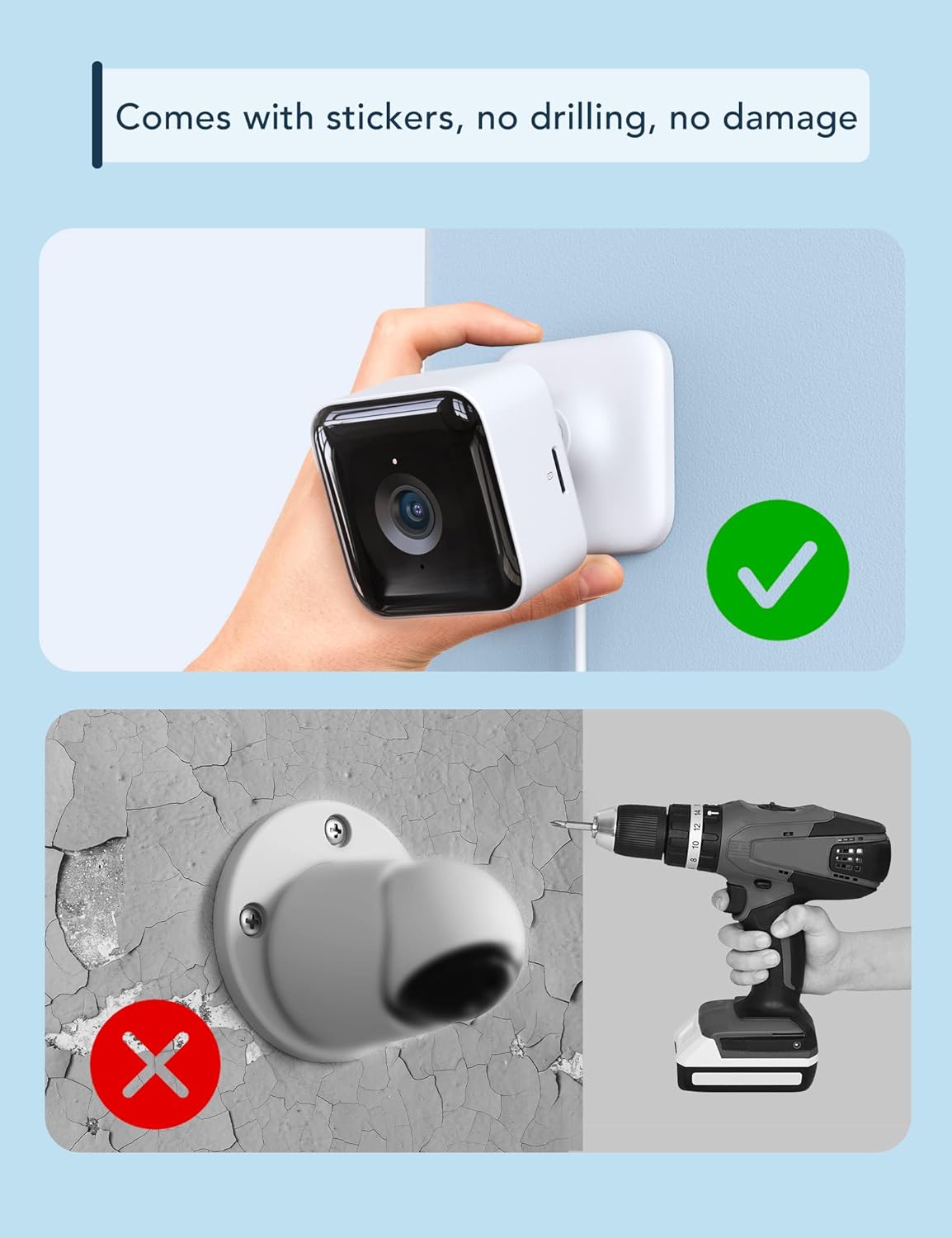 GNCC 2K Indoor Security Camera Dog Camera Motion Detection, Cameras for Home Security with 2-Way Audio Siren, Night Vision, Cloud & SD Card Storage, Works w/Alexa & Google Home, 2.4G WiFi(only), C2