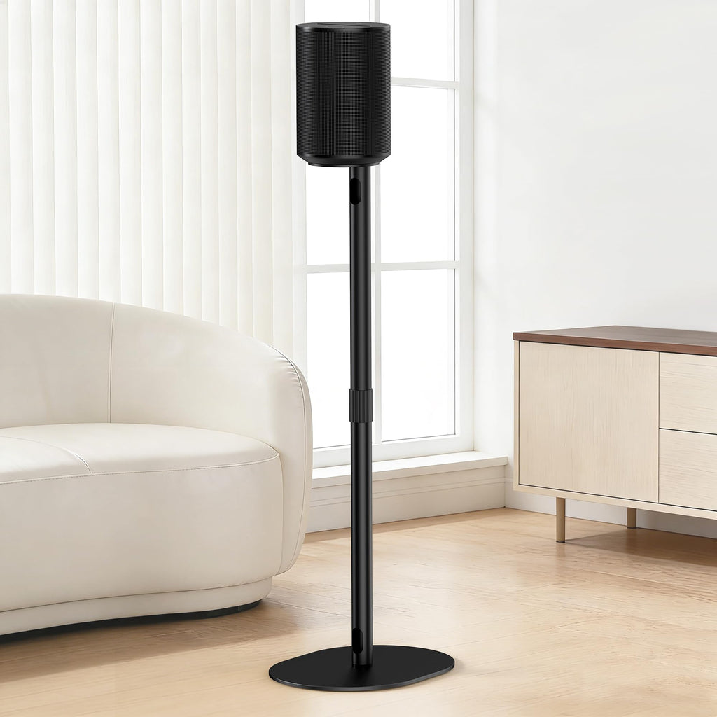 Speaker Stands for Sonos Era 100 & Era 300, 26”-43” Height Adjustable Floor Stand, Dual-Mount Base Surround Sound Speaker Mount with Cable Management for Home Theater, Pair (2 Pack)