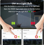 GNCC 2K Light Bulb Security Camera, 2.4GHz Only, 355° Wireless Outdoor Camera, Full-Color Night Vision, Motion Detection, Easy Install, Local & Cloud Storage Requires Subscription (1-Pack, White)