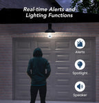 GNCC 2K Light Bulb Security Camera, 2.4GHz Only, 355° Wireless Outdoor Camera, Full-Color Night Vision, Motion Detection, Easy Install, Local & Cloud Storage Requires Subscription (1-Pack, White)