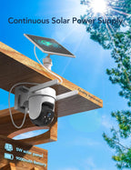 4G LTE Solar Security Camera Wireless Outdoor - SIM Card Included, No WiFi Needed, 9000mAh Battery, 2K Color Night Vision, 360° PTZ View, Off-Grid Home Security for Remote Farm, Ranch, and Job Site