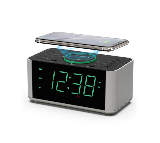 Alarm Clock Radio with Wireless Charging iTOMA CKS910